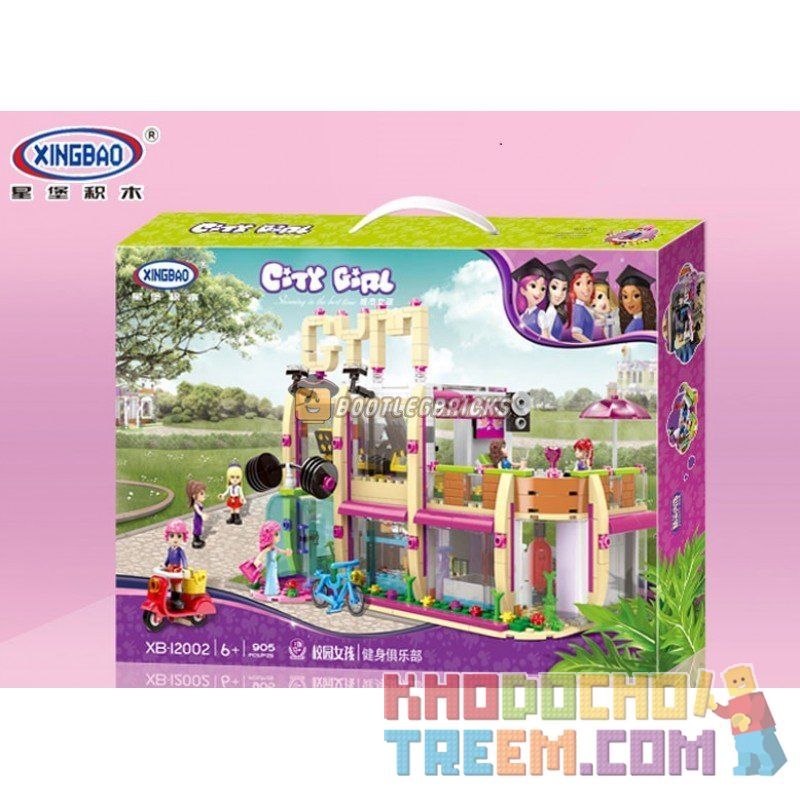 XINGBAO XB-12002 12002 XB12002 non  PHÒNG TẬP THỂ THAO CỦA NHỮNG CÔ GÁI CAMPUS bộ đồ chơi xếp lắp ráp ghép mô hình City Girl CITYGIRL FITNESS HUT Thành Phố Con Gái 905 khối XINGBAO XB-12002 12002 XB12002 non  PHÒNG TẬP THỂ THAO CỦA NHỮNG CÔ GÁI CAMPUS bộ đồ chơi xếp lắp ráp ghép mô hình City Girl CITYGIRL FITNESS HUT Thành Phố Con Gái 905 khối