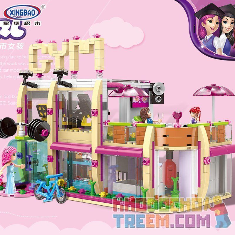 XINGBAO XB-12002 12002 XB12002 non  PHÒNG TẬP THỂ THAO CỦA NHỮNG CÔ GÁI CAMPUS bộ đồ chơi xếp lắp ráp ghép mô hình City Girl CITYGIRL FITNESS HUT Thành Phố Con Gái 905 khối XINGBAO XB-12002 12002 XB12002 non  PHÒNG TẬP THỂ THAO CỦA NHỮNG CÔ GÁI CAMPUS bộ đồ chơi xếp lắp ráp ghép mô hình City Girl CITYGIRL FITNESS HUT Thành Phố Con Gái 905 khối