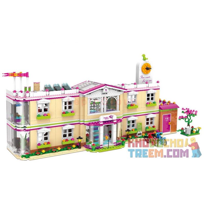 XINGBAO XB-12001 12001 XB12001 non Lego TRƯỜNG HỌC bộ đồ chơi xếp lắp ráp ghép mô hình City Girl CITYGIRL HAPPY UNIVERSITY Thành Phố Con Gái 1750 khối