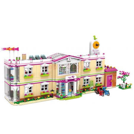 XINGBAO XB-12001 12001 XB12001 non  TRƯỜNG HỌC bộ đồ chơi xếp lắp ráp ghép mô hình City Girl CITYGIRL HAPPY UNIVERSITY Thành Phố Con Gái 1750 khối