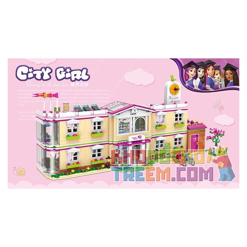 XINGBAO XB-12001 12001 XB12001 non  TRƯỜNG HỌC bộ đồ chơi xếp lắp ráp ghép mô hình City Girl CITYGIRL HAPPY UNIVERSITY Thành Phố Con Gái 1750 khối XINGBAO XB-12001 12001 XB12001 non  TRƯỜNG HỌC bộ đồ chơi xếp lắp ráp ghép mô hình City Girl CITYGIRL HAPPY UNIVERSITY Thành Phố Con Gái 1750 khối