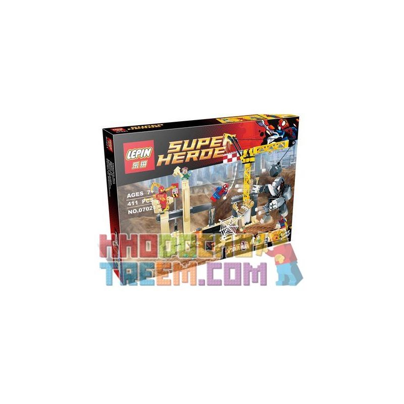 NOT Lego RHINO AND SANDMAN SUPER VILLAIN TEAM-UP 76037 LEPIN 07021 SHENG YUAN/SY SY511 xếp lắp ráp ghép mô hình LIÊN MINH NGƯỜI HÀ MÃ VÀ CÁT HỢP TÁC SIÊU PHẢN DIỆN RHINO SANDMAN Marvel Super Heroes Siêu Anh Hùng Marvel 386 khối