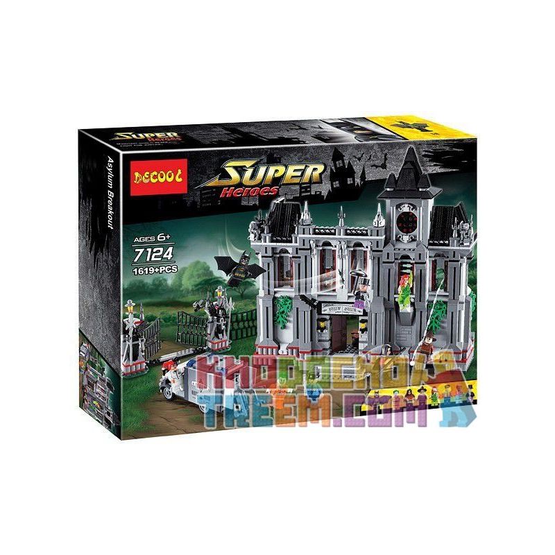 NOT Lego Dc Comics Super Heroes 10937 Batman Arkham Asylum Breakout Batman  Arkham Asylum Prison Break , Decool 7124 Jisi 7124 LEPIN 07044 Xếp hình  Người Dơi Vượt Ngục Arkham Asylum giá sốc rẻ nhất