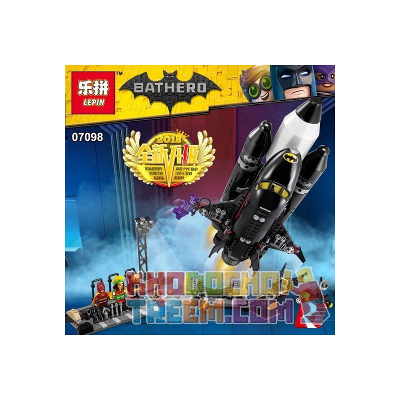 NOT The Lego Batman Movie 70923 The Bat-Space Shuttle The Lego Batman Movie  Batman Space Shuttle , LEPIN 07098 Xếp hình Con Tàu Không Gian Bat giá sốc  rẻ nhất