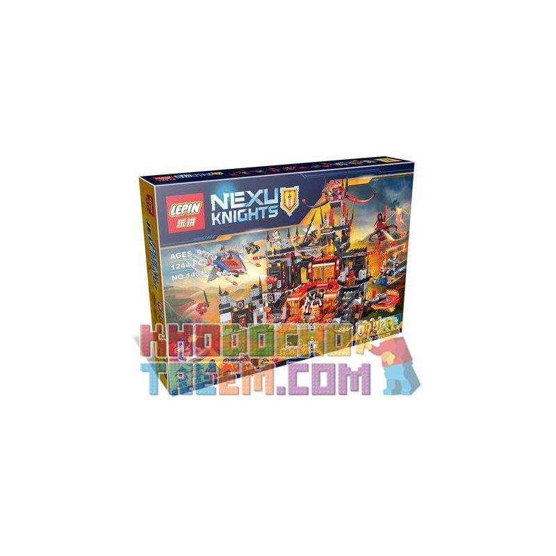 NOT Lego JESTRO'S VOLCANO LAIR 70323 Bela Lari 10521 LELE 79309 LEPIN 14019 xếp lắp ráp ghép mô hình HANG Ổ NHAM THẠCH CỦA GÃ HỀ JESTRO NÚI LỬA Nexo Knights Hiệp Sỹ Nexo 1186 khối