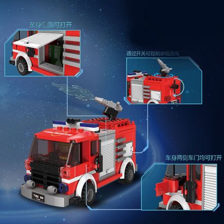 XINGBAO XB-02102 02102 XB02102 non  GIẢI CỨU NGÔI NHÀ BỐC CHÁY bộ đồ chơi xếp lắp ráp ghép mô hình Justice Guard Cảnh Sát Bảo Vệ Hòa Bình 578 khối