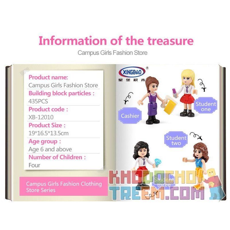 XINGBAO XB-12010 12010 XB12010 non  CỬA HÀNG THỜI TRANG CỦA CÁC CÔ GÁI CAMPUS bộ đồ chơi xếp lắp ráp ghép mô hình City Girl CITYGIRL BEAUTY BOUTIQUE Thành Phố Con Gái 453 khối XINGBAO XB-12010 12010 XB12010 non  CỬA HÀNG THỜI TRANG CỦA CÁC CÔ GÁI CAMPUS bộ đồ chơi xếp lắp ráp ghép mô hình City Girl CITYGIRL BEAUTY BOUTIQUE Thành Phố Con Gái 453 khối