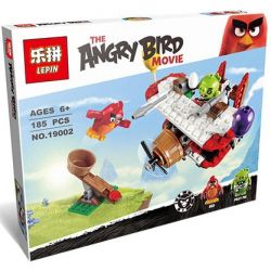 Bela 10506 Lari 10506 LEPIN 19002 Xếp hình kiểu Lego THE ANGRY BIRDS MOVIE Piggy Plane Attack Angry Bird Pig Star Attack Cuộc Tấn Công Của Máy Bay Siêu Trộm 168 khối