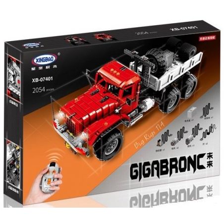 XINGBAO XB-07401 07401 XB07401 non  XE TẢI bộ đồ chơi xếp lắp ráp ghép mô hình  TRUCK T14 KRAZ 255B 6X6（RED） Kỹ Thuật Công Nghệ Cao Mô Hình Phương Tiện 2054 khối