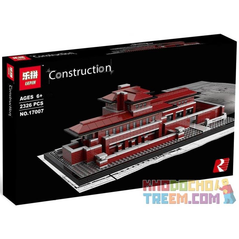 NOT Lego ROBIE HOUSE 21010 LEPIN 17007 xếp lắp ráp ghép mô hình KIẾN TRÚC FREDERICK C. ROBIE HOUSE NHÀ Architecture Công Trình Kiến Trúc 2276 khối