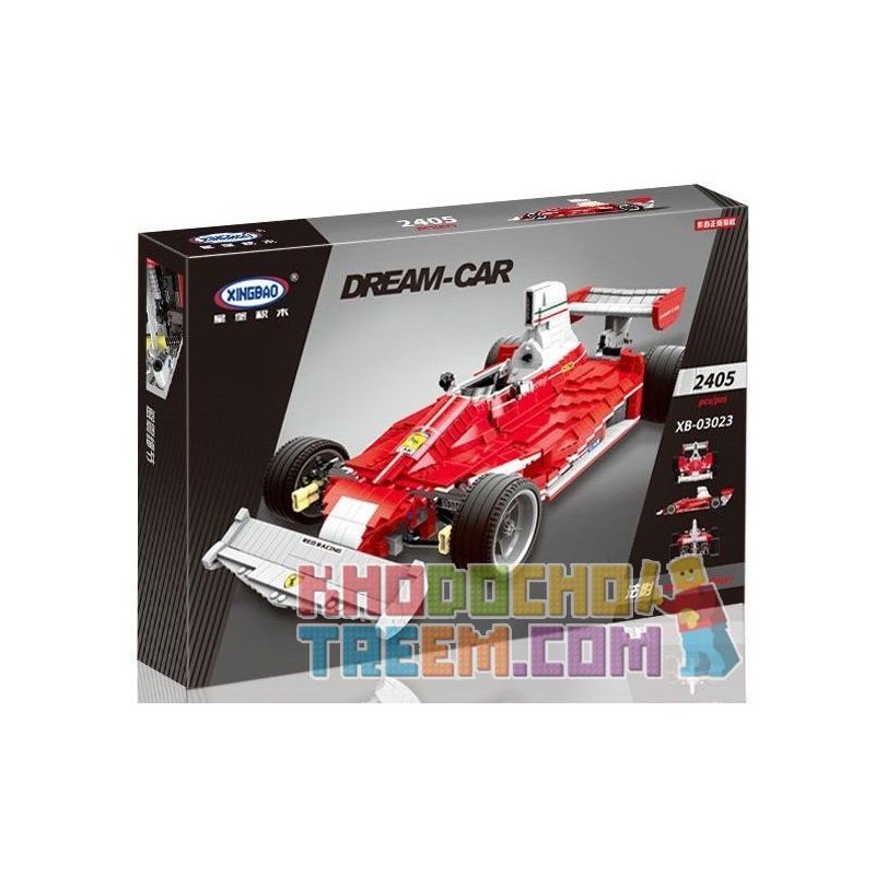 REBRICKABLE MOC-12763 12763 MOC12763 XINGBAO XB-03023 03023 XB03023 non  XE OTO ĐUA VƯỢT TRỘI bộ đồ chơi xếp lắp ráp ghép mô hình  RED POWER RACER Kỹ Thuật Công Nghệ Cao Mô Hình Phương Tiện 2405 khối