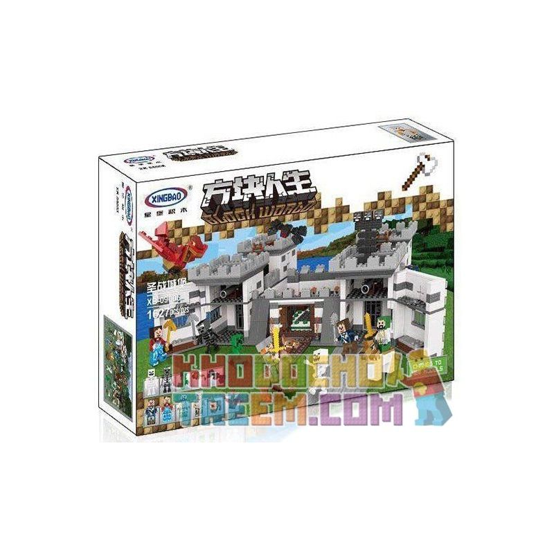 XINGBAO XB-09005 09005 XB09005 non  PHÁO ĐÀI bộ đồ chơi xếp lắp ráp ghép mô hình Minecraft BLOCK WORLD Game Xây Dựng 1627 khối