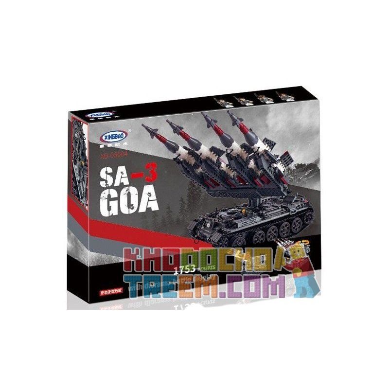 XINGBAO XB-06004 06004 XB06004 non  TÊN LỬA SA-3 bộ đồ chơi xếp lắp ráp ghép mô hình Creator Sáng Tạo 1753 khối