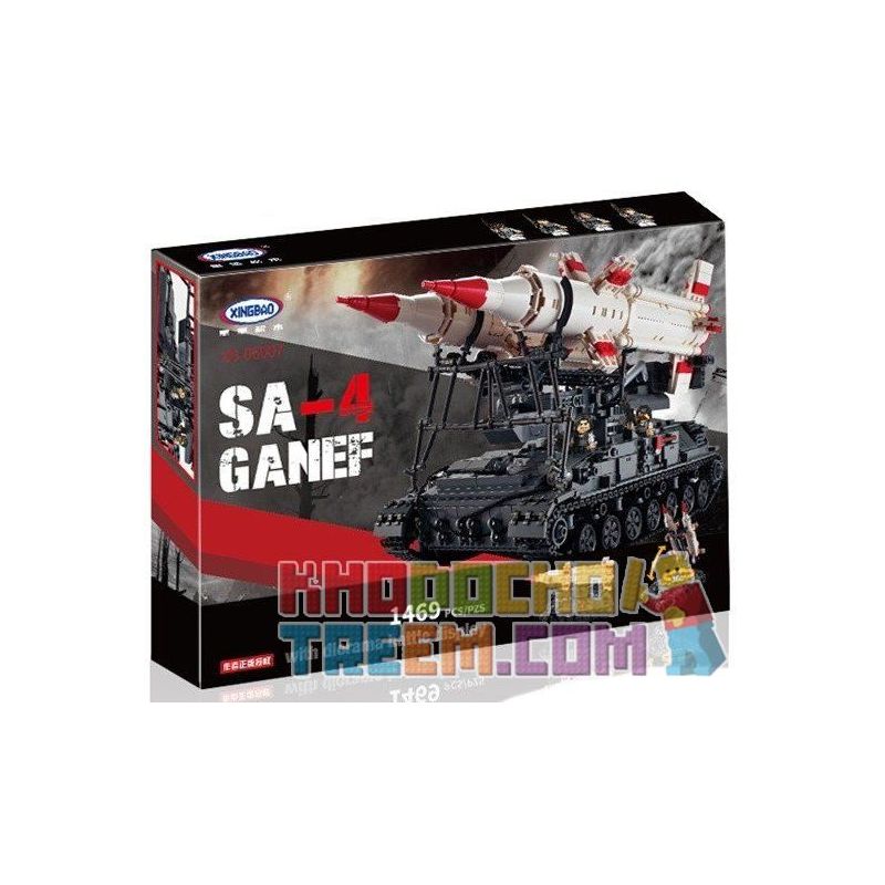 XINGBAO XB-06007 06007 XB06007 non  TÊN LỬA SA-4 GANEF bộ đồ chơi xếp lắp ráp ghép mô hình Creator SA-4 GANEF 导弹坦克 Sáng Tạo 1469 khối XINGBAO XB-06007 06007 XB06007 non  TÊN LỬA SA-4 GANEF bộ đồ chơi xếp lắp ráp ghép mô hình Creator SA-4 GANEF 导弹坦克 Sáng Tạo 1469 khối