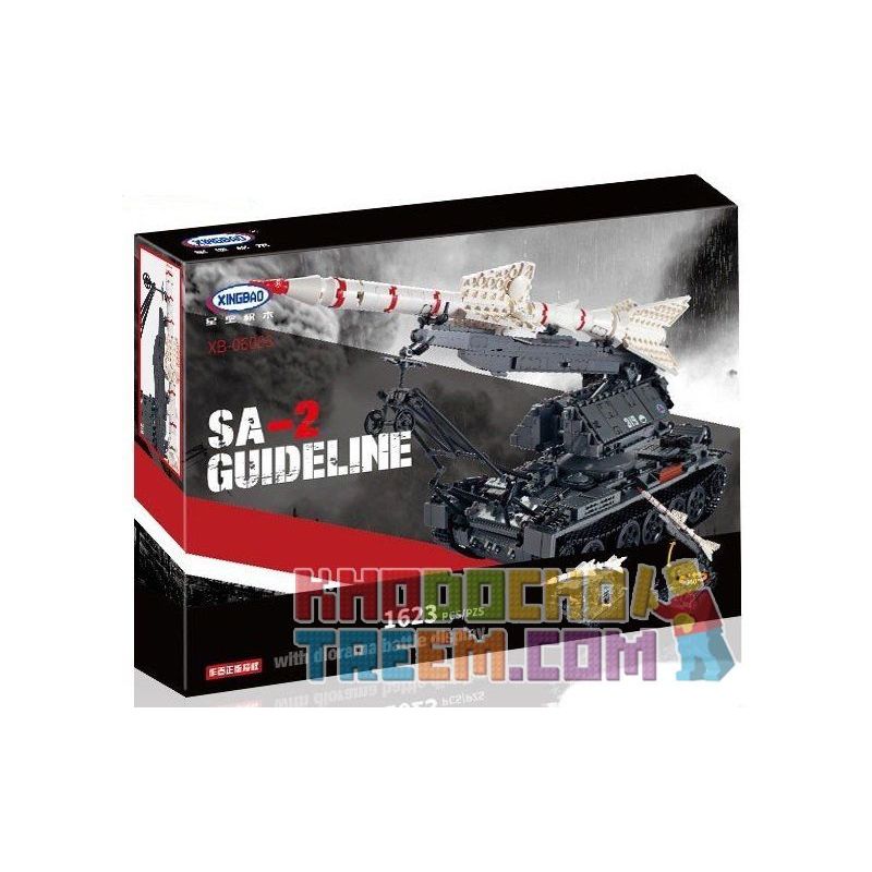 XINGBAO XB-06003 06003 XB06003 non  TÊN LỬA SA-2 bộ đồ chơi xếp lắp ráp ghép mô hình Creator SA-2 GUIDELINE Sáng Tạo 1623 khối