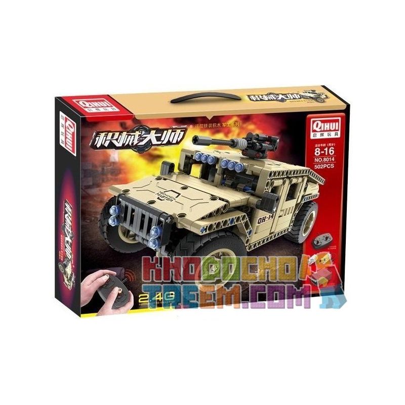 QIHUI 8014 non  XE Ô TÔ VŨ TRANG bộ đồ chơi xếp lắp ráp ghép mô hình  Kỹ Thuật Công Nghệ Cao Mô Hình Phương Tiện 502 khối