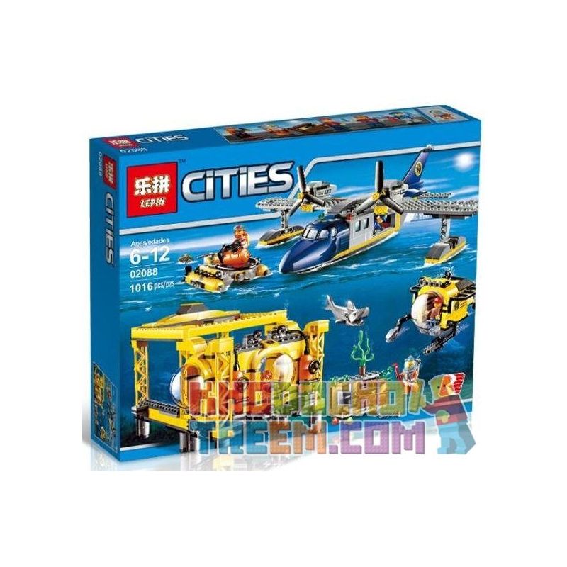 NOT Lego DEEP SEA OPERATION BASE 60096 LEPIN 02088 xếp lắp ráp ghép mô hình TRẠM NGHIÊN CỨU ĐÁY ĐẠI DƯƠNG CĂN HOẠT ĐỘNG BIỂN SÂU City Thành Phố 907 khối