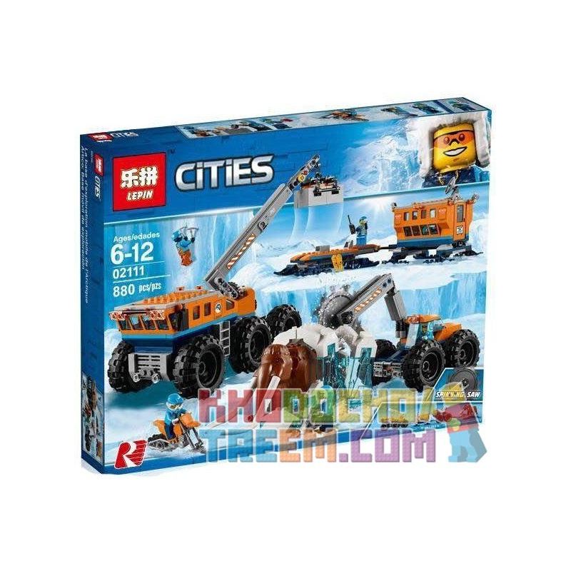 NOT Lego ARCTIC MOBILE EXPLORATION BASE 60195 Bela Lari 10997 LELE 28020 LEPIN 02111 xếp lắp ráp ghép mô hình CĂN CỨ THÁM HIỂM DI ĐỘNG BẮC CỰC City Thành Phố 786 khối