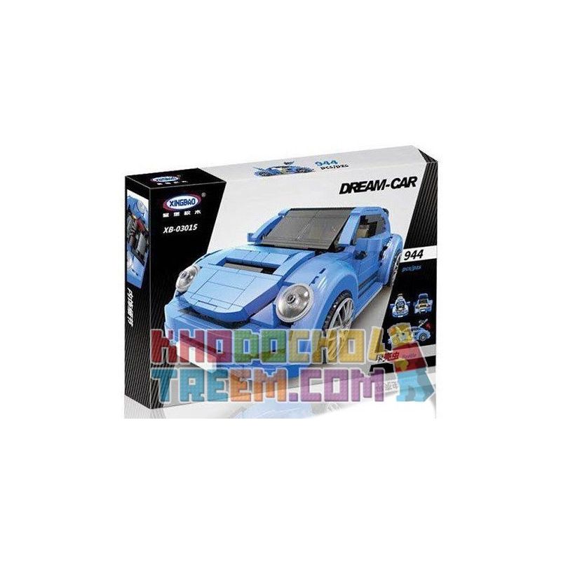 REBRICKABLE MOC-22874 22874 MOC22874 XINGBAO XB-03015 03015 XB03015 non  Ô TÔ BỌ CÁNH CỨNG XANH DA TRỜI bộ đồ chơi xếp lắp ráp ghép mô hình Creator BEATLE Sáng Tạo 944 khối