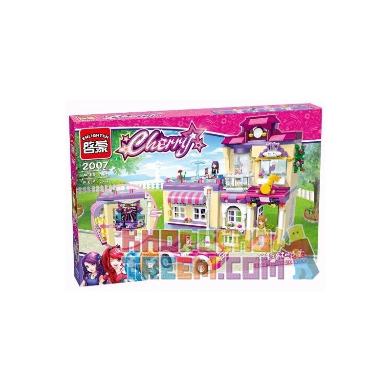 Enlighten 2007 Qman 2007 non  TRUNG TÂM ĐÀO TẠO NGÔI SAO CHERRY bộ đồ chơi xếp lắp ráp ghép mô hình  CHERRY STAR TRAINING CENTER Các Bạn Gái 729 khối