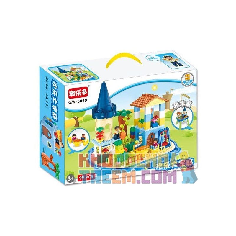 HYSTOYS HONGYUANSHENG AOLEDUOTOYS GM-5020 5020 GM5020 Xếp hình kiểu    Happy Family Ngôi Nhà Vui Vẻ Có Bàn 99 khối
