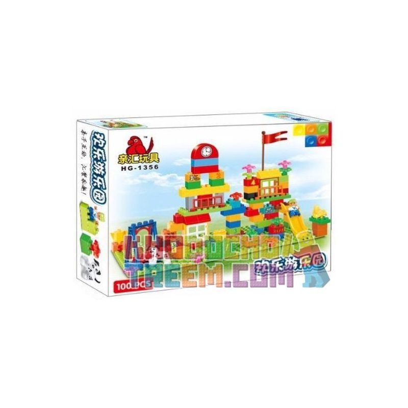 HYSTOYS HONGYUANSHENG AOLEDUOTOYS HG-1356 1356 HG1356 Xếp hình kiểu    Playground Khu Vui Chơi 100 khối