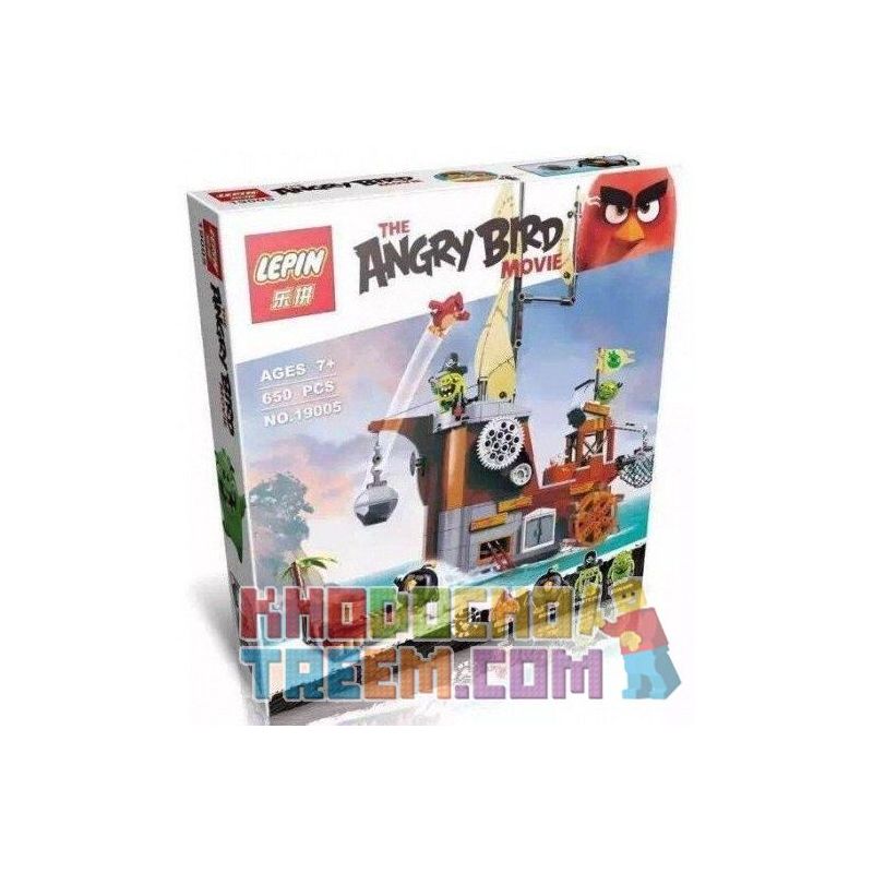 NOT Lego PIGGY PIRATE SHIP 75825 Bela Lari 10509 LEPIN 19005 xếp lắp ráp ghép mô hình TÀU CƯỚP BIỂN CỦA SIÊU TRỘM HEO CON The Angry Birds Movie Những Chú Chim Điên 620 khối
