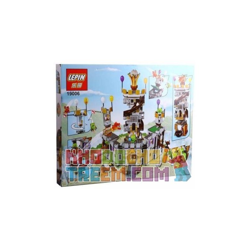 NOT Lego The Angry Birds Movie 75826 King Pig's Castle Angry Birds King Pig  Castle , Bela 10510 Lari 10510 LEPIN 19006 Xếp hình Cuộc Chiến Tại Pháo Đài  Vua Trộm giá sốc rẻ nhất