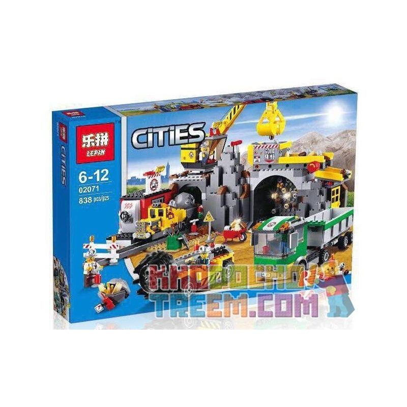 NOT Lego THE MINE 4204 LEPIN 02071 xếp lắp ráp ghép mô hình MỎ HẦM City Thành Phố 748 khối