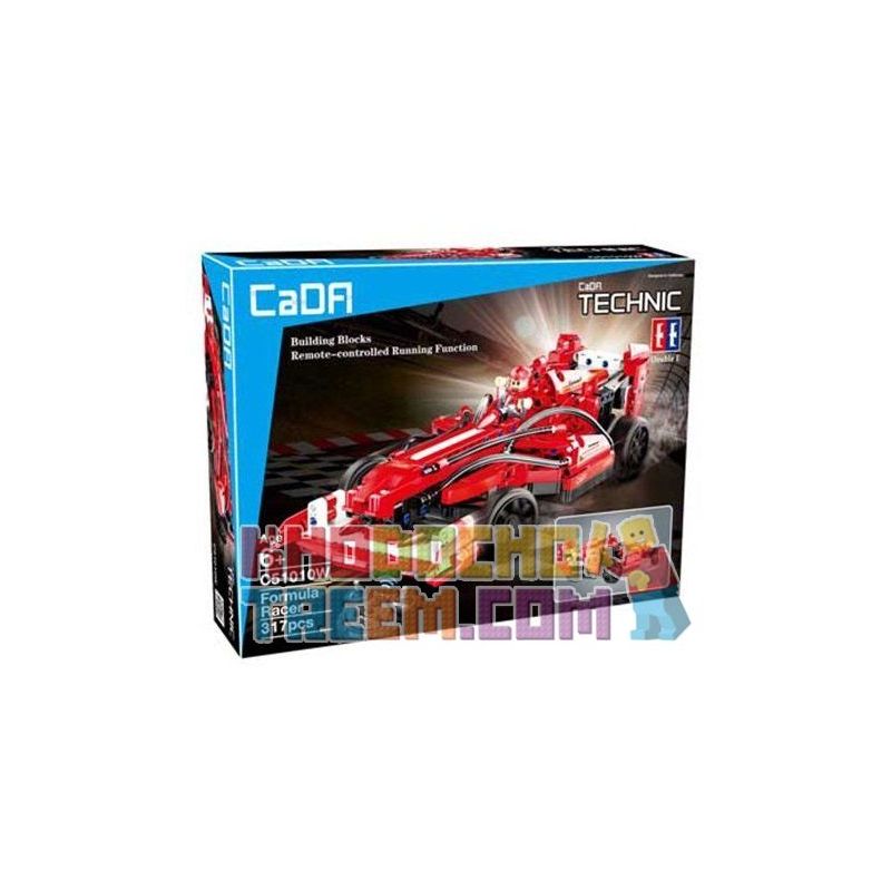 DOUBLEE CADA C51010 51010 non  XE ĐUA CÔNG THỨC 1 bộ đồ chơi xếp lắp ráp ghép mô hình  FORMULA RACER Kỹ Thuật Công Nghệ Cao Mô Hình Phương Tiện 317 khối