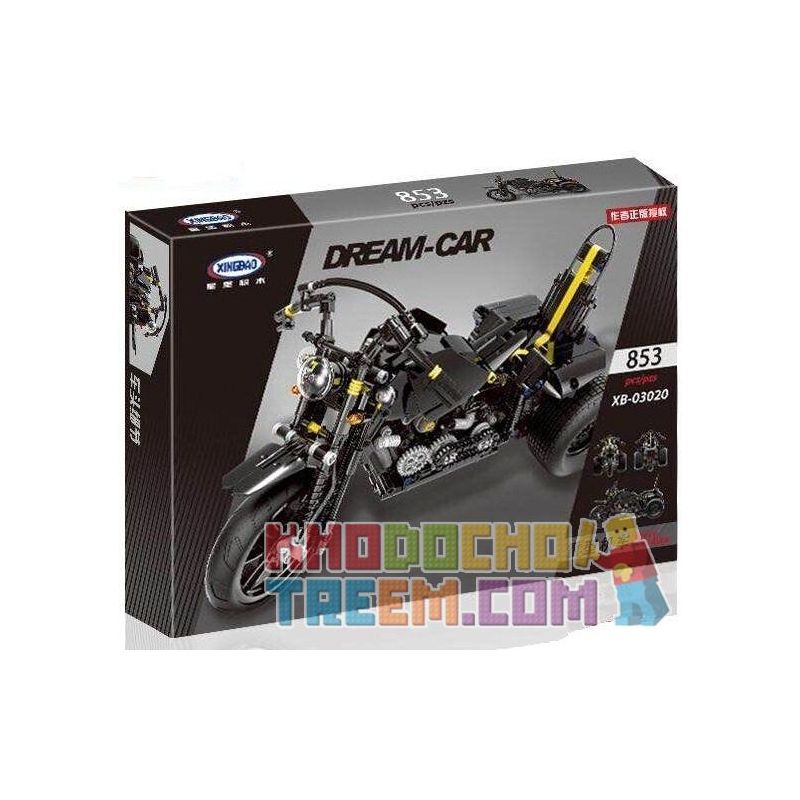 XINGBAO XB-03020 03020 XB03020 non  BỘ MÔ TÔ PHÂN KHỐI LỚN bộ đồ chơi xếp lắp ráp ghép mô hình  HEAVY MOTORBIKE Kỹ Thuật Công Nghệ Cao Mô Hình Phương Tiện 853 khối