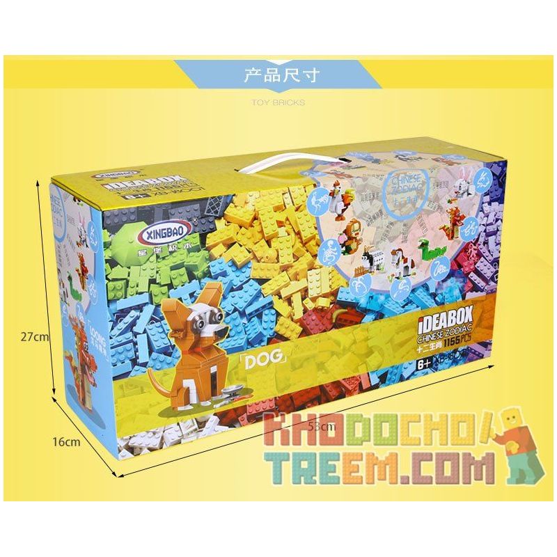 XINGBAO XB-18001 18001 XB18001 XB-18004 18004 XB18004 non  12 CON GIÁP TRUNG QUỐC bộ đồ chơi xếp lắp ráp ghép mô hình Ideabox CHINESE ZODIAC Hộp Sáng Tạo 1155 khối