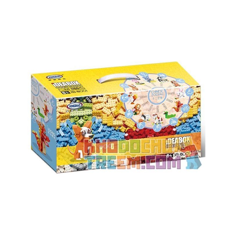 XINGBAO XB-18001 18001 XB18001 XB-18004 18004 XB18004 non  12 CON GIÁP TRUNG QUỐC bộ đồ chơi xếp lắp ráp ghép mô hình Ideabox CHINESE ZODIAC Hộp Sáng Tạo 1155 khối