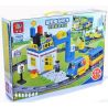 HUIMEI STAR CITY XING DOU CHENG HM325 Xếp hình kiểu    Puzzle Electric Building Blocks Police Trụ Sở điên Của Cảnh Sát 59 khối