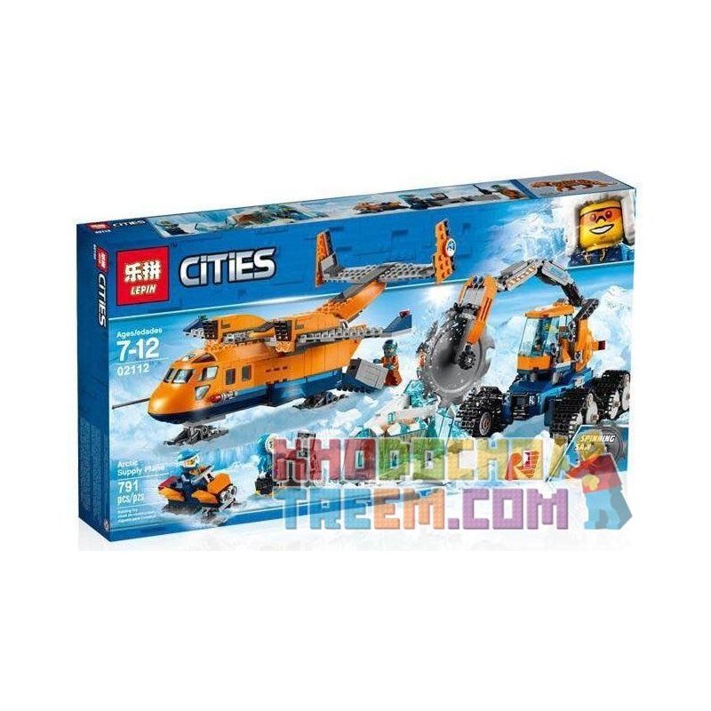 NOT Lego ARCTIC SUPPLY PLANE 60196 Bela Lari 10996 LELE 28021 LEPIN 02112 xếp lắp ráp ghép mô hình MÁY BAY HẬU CẦN BẮC CỰC TIẾP TẾ City Thành Phố 707 khối