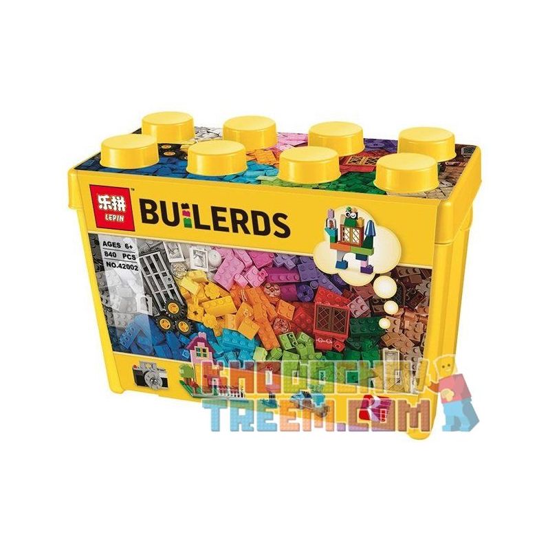 NOT Lego LARGE CREATIVE BRICK BOX 10698 LELE 39076 39078 LEPIN 42002 42011 SHENG YUAN/SY SY964 xếp lắp ráp ghép mô hình SÁNG TẠO HỘP GẠCH CỔ ĐIỂN (HỘP NHỰA) LỚN Classic 790 khối