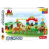 HYSTOYS HONGYUANSHENG AOLEDUOTOYS HG-1357 1357 HG1357 Xếp hình kiểu    Happy Zoo Vườn Bách Thú Vui Vẻ 82 khối