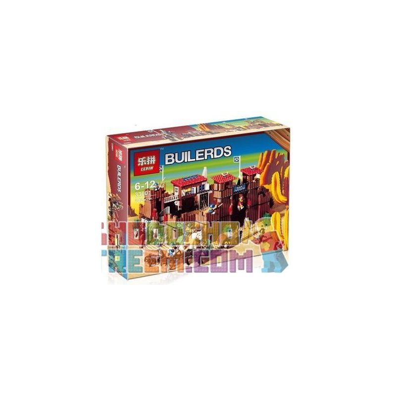 NOT Lego FORT LEGOREDO 6762 LEPIN 33001 xếp lắp ráp ghép mô hình PHÁO ĐÀI ĐÀI LEGOREDO Western Trung Cổ 668 khối