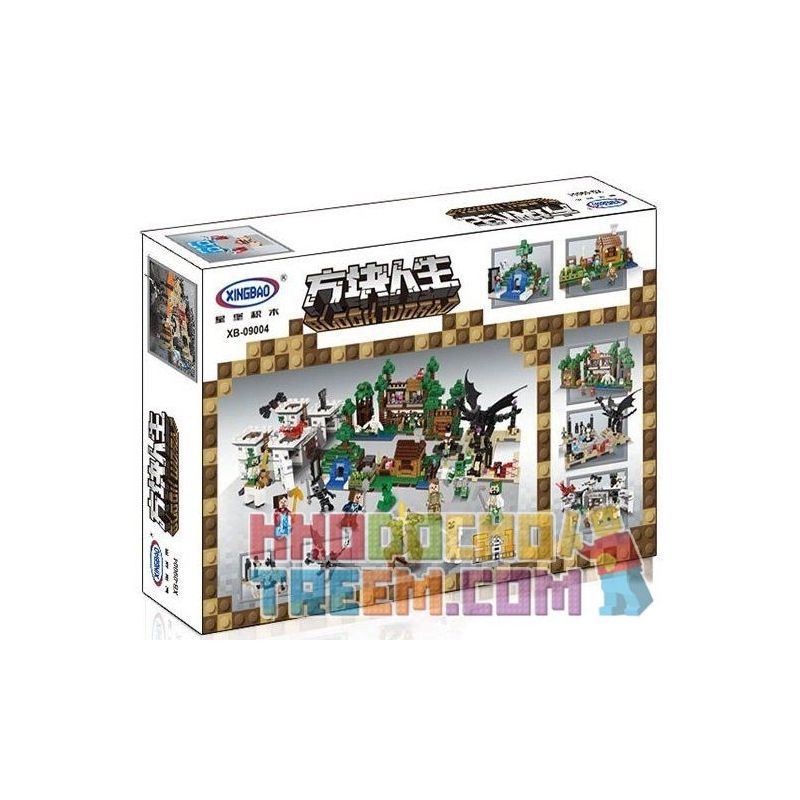 XINGBAO XB-09004 09004 XB09004 non  RỒNG ĐỊA NGỤC bộ đồ chơi xếp lắp ráp ghép mô hình Minecraft BLOCK WORLD Game Xây Dựng 678 khối