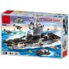 Enlighten 826 Qman 826 non  TÀU SÂN BAY bộ đồ chơi xếp lắp ráp ghép mô hình Military Army COMBATZONES AIRCRAFT CARRIER Quân Sự Bộ Đội 508 khối