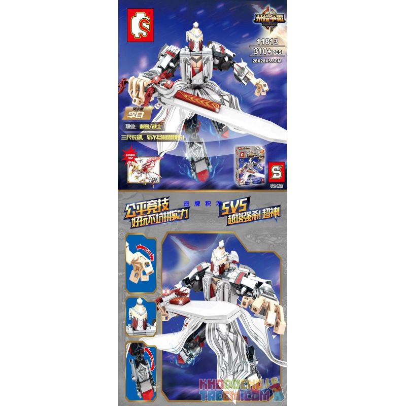 SEMBO 11813 Xếp hình kiểu  SUPER HEROES GLORY Hero Anh Hùng Glory 310 khối