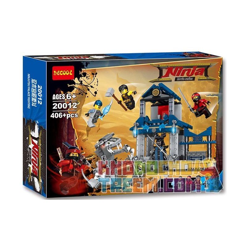 JISI 20012 non Lego CUỘC CHIẾN TẠI CUNG ĐIỆN NINJUTSU bộ đồ chơi xếp lắp ráp ghép mô hình The Lego Ninjago Movie NINJUTSU PALACE FIGHTING Ninja Lốc Xoáy