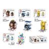 SEMBO SD6034 6034 SD6035 6035 SD6036 6036 SD6037 6037 non  CỬA HÀNG ĐỒ SƠ SINH THỜI TRANG CAO CẤP NƯỚC HOA QUÁN LẨU bộ đồ chơi xếp lắp ráp ghép mô hình Mini Modular SEMBO BLOCK Đường Phố Thu Nhỏ 154 khối