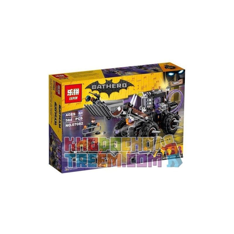 NOT Lego TWO-FACE DOUBLE DEMOLITION 70915 BELA 10738 LEPIN 07082 xếp lắp ráp ghép mô hình MÁY XÚC CỦA GÃ HAI MẶT PHÁ HỦY ĐÔI The Lego Batman Movie Người Dơi Bảo Vệ Gotham 564 khối