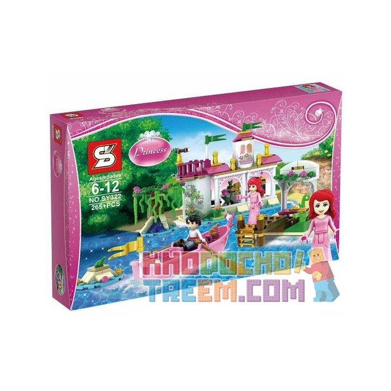 NOT Lego ARIEL'S MAGICAL KISS 41052 SHENG YUAN SY SY322 xếp lắp ráp ghép mô hình NỤ HÔN MÀU NHIỆM CỦA NÀNG TIÊN CÁ KỲ DIỆU ARIEL Disney Princess Công Chúa 250 khối