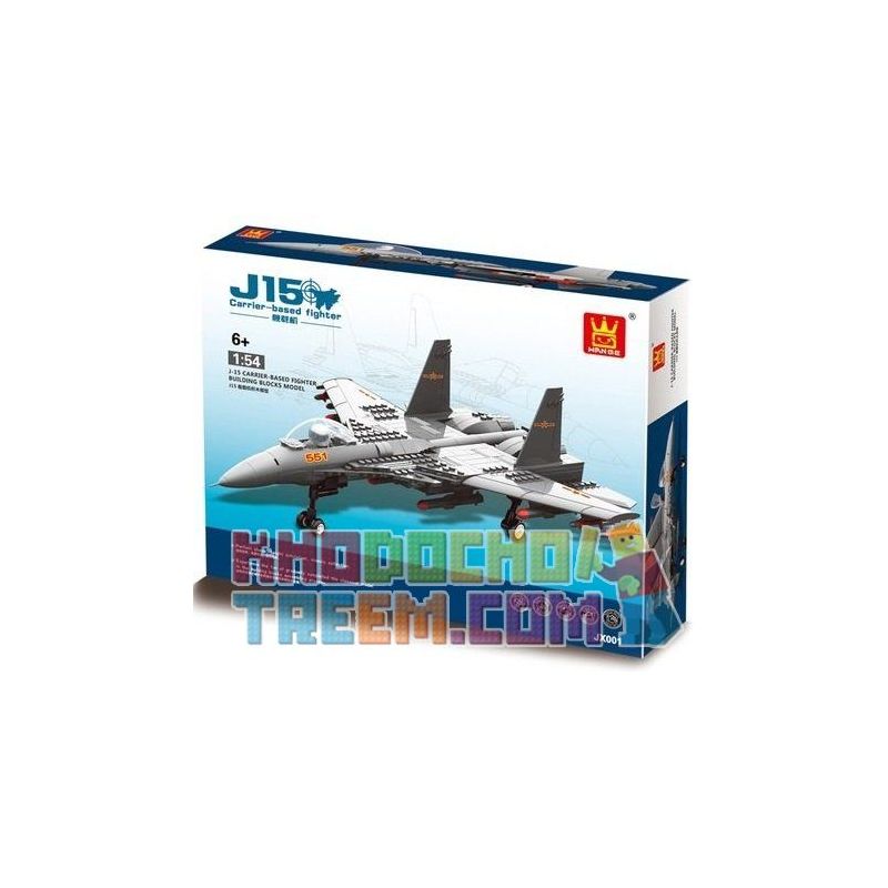 WANGE 4001 JX001 non  MÁY BAY HÀNG KHÔNG F-15 tỷ lệ 1:54 bộ đồ chơi xếp lắp ráp ghép mô hình Military Army THE SHENYANG J15 FLYING SHARK CARRIER-BASED FIGHTER Quân Sự Bộ Đội 281 khối