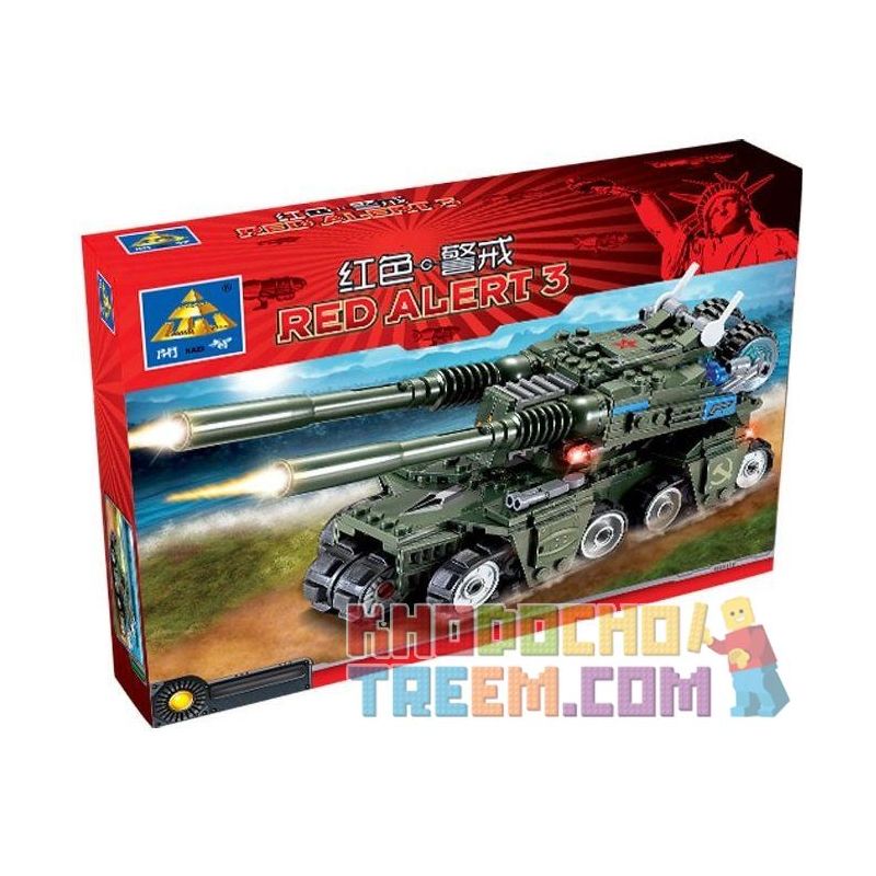 Kazi KY81007 81007 non  XE TĂNG THẾ HỆ MỚI bộ đồ chơi xếp lắp ráp ghép mô hình Red Alert 3 RED ALERT 3 APOCALYPSE（APOC） Báo Động Đỏ 3 380 khối