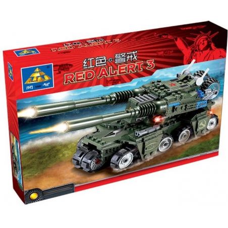 Kazi KY81007 81007 non  XE TĂNG THẾ HỆ MỚI bộ đồ chơi xếp lắp ráp ghép mô hình Red Alert 3 RED ALERT 3 APOCALYPSE（APOC） Báo Động Đỏ 3 380 khối