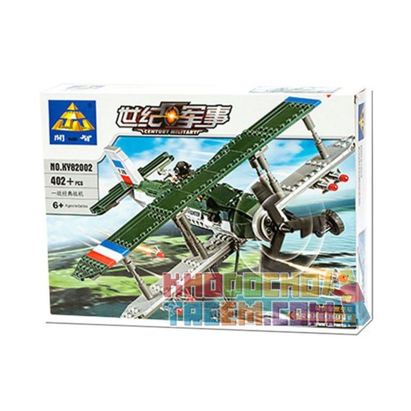 Kazi KY82002 82002 non  MÁY BAY CHIẾN ĐẤU bộ đồ chơi xếp lắp ráp ghép mô hình Century Military CENTURY MILITARY BRISTOL F.2B FIGHTER Quân Đội Thế Kỷ 402 khối