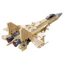 Kazi KY84021 84021 non Lego MÁY BAY TIÊM KÍCH SUKHOI SU-27 bộ đồ chơi xếp lắp ráp ghép mô hình Field Army Chiến Trường 339 khối